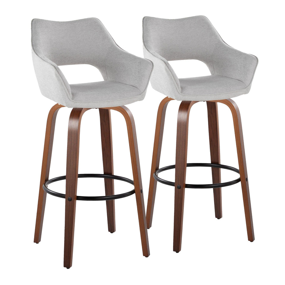 Mustang 30" Fixed-Height Barstool - Set of 2