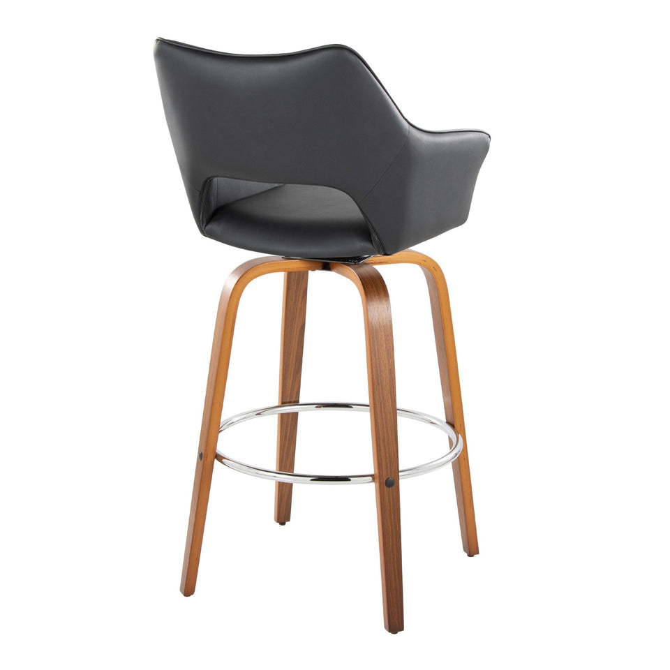Mustang 30" Fixed-Height Xl Barstool - Set of 2
