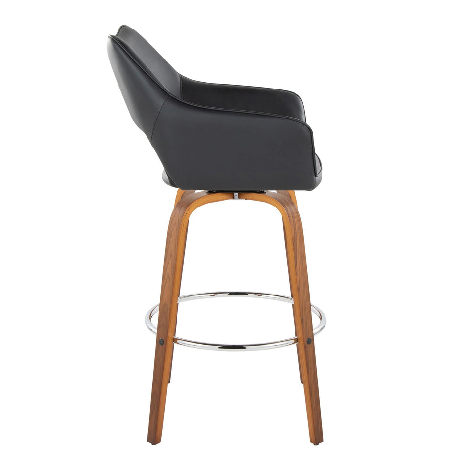 Mustang 30" Fixed-Height Xl Barstool - Set of 2