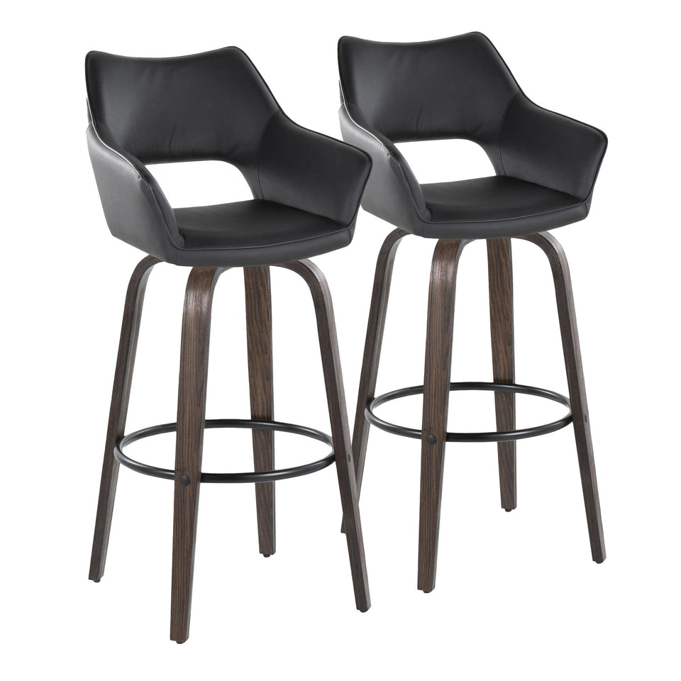 Mustang 30" Fixed-Height Barstool - Set of 2