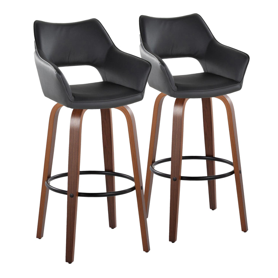 Mustang 30" Fixed-Height Barstool - Set of 2