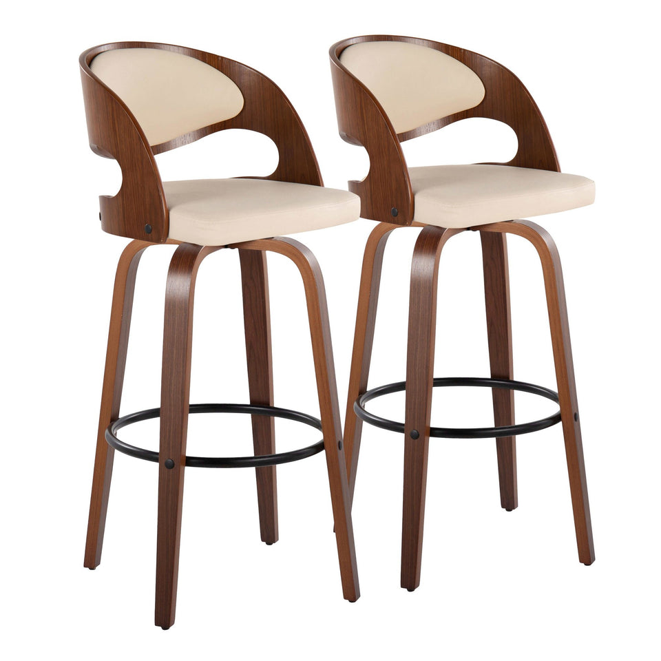 Pino 30" Fixed-Height Barstool - Set of 2