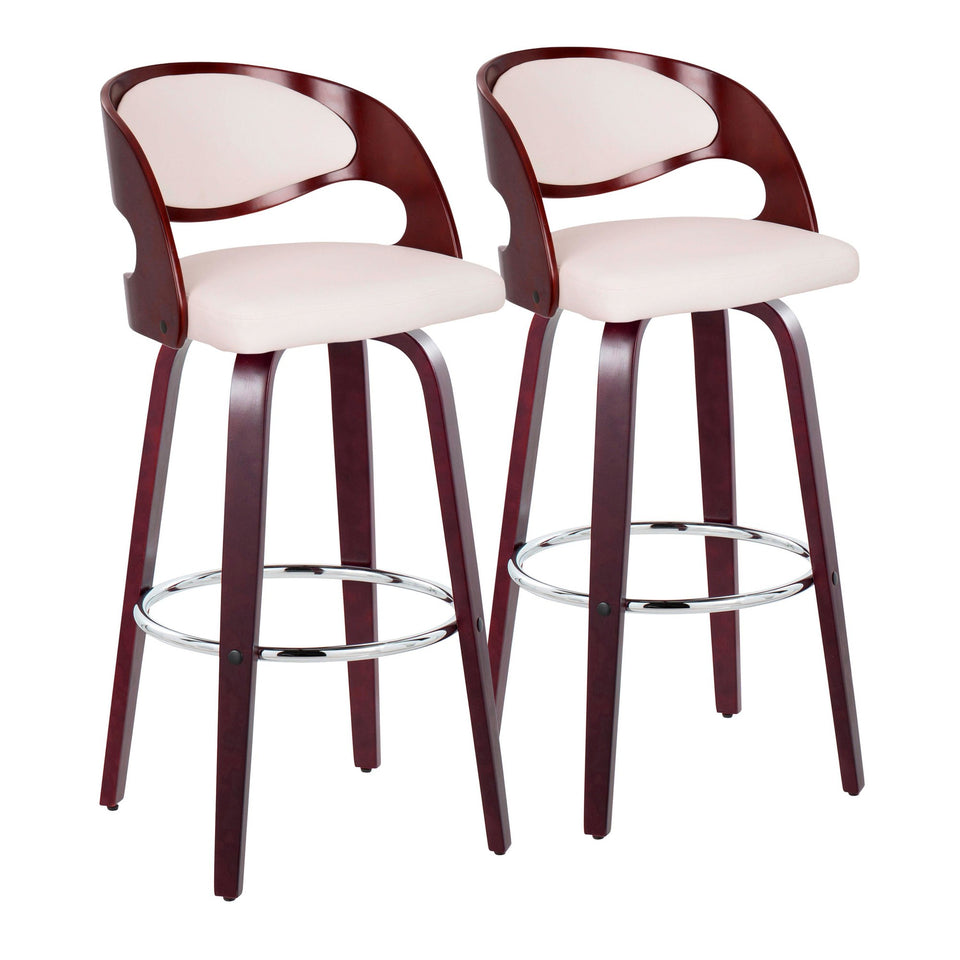 Pino 30" Fixed-Height Barstool - Set of 2