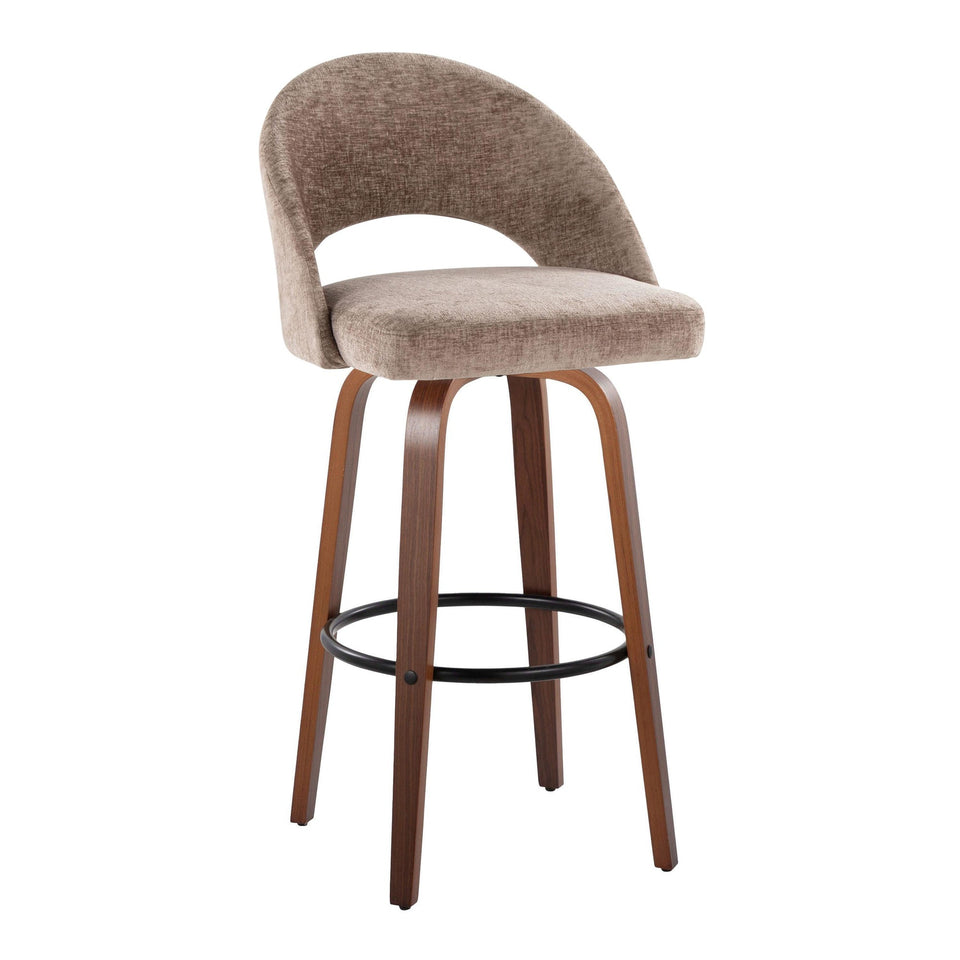 Renee Upholstered 30" Fixed-Height Barstool - Set of 2