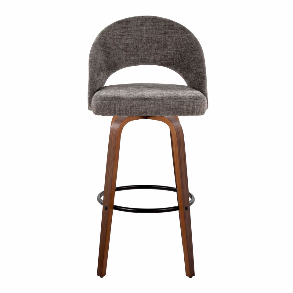 Renee Upholstered 30" Fixed-Height Barstool - Set of 2