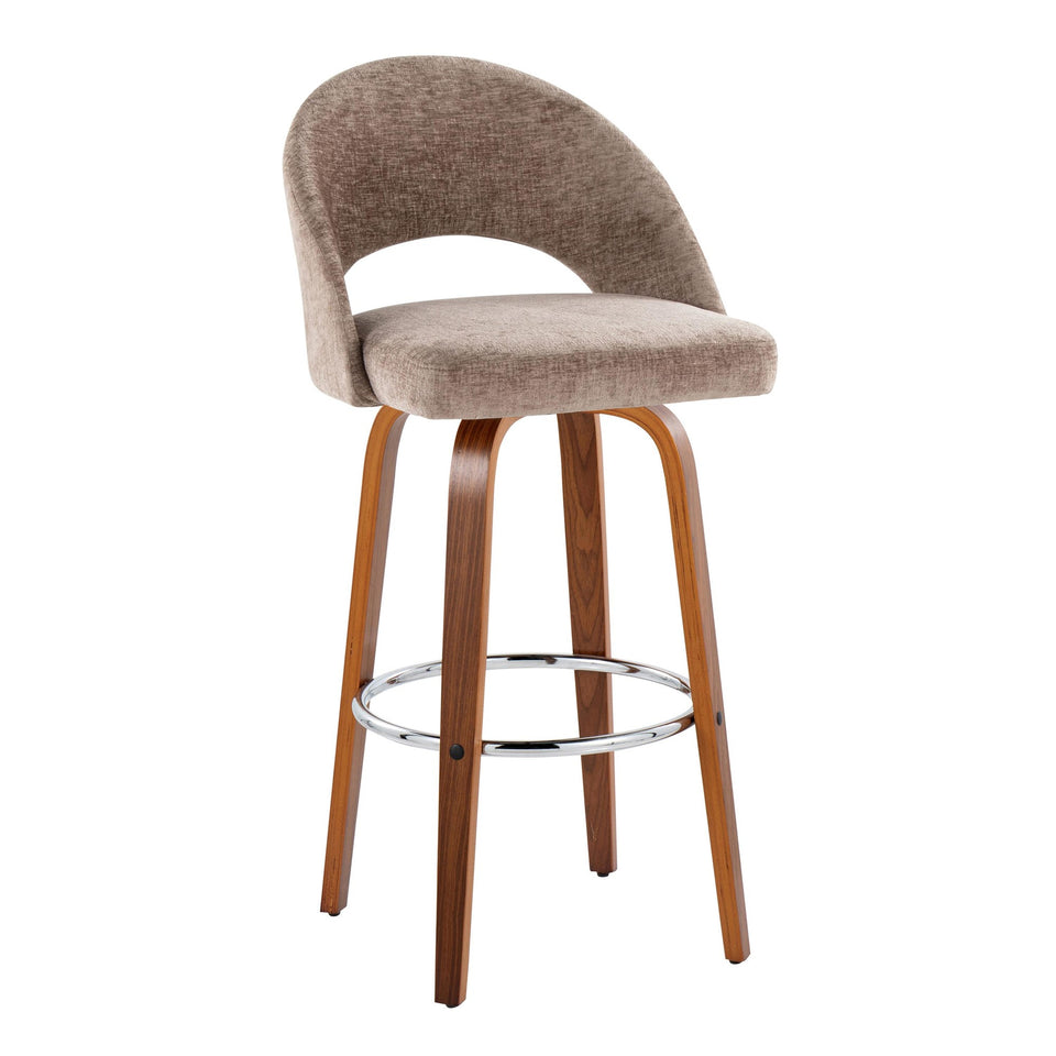 Renee Upholstered 30" Fixed-Height Barstool - Set of 2