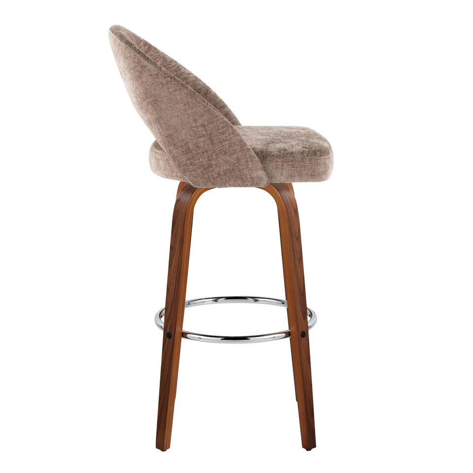 Renee Upholstered 30" Fixed-Height Barstool - Set of 2