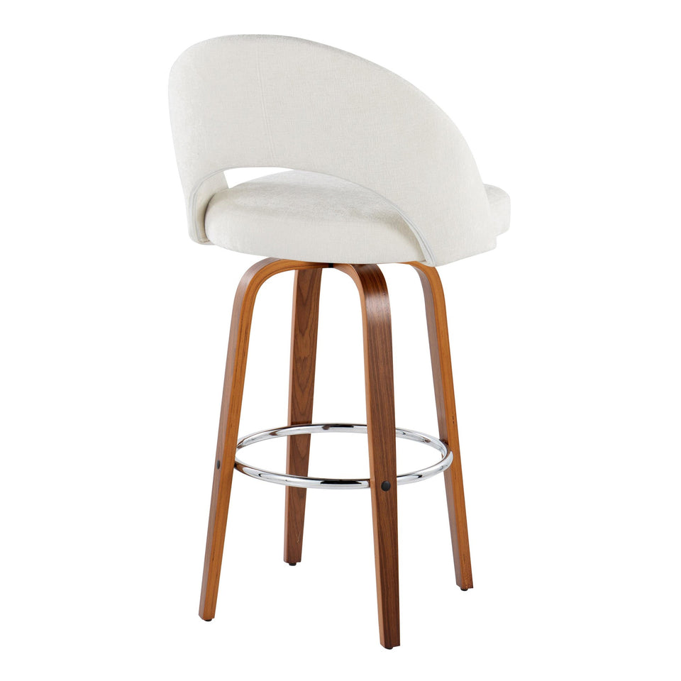 Renee Upholstered 30" Fixed-Height Barstool - Set of 2