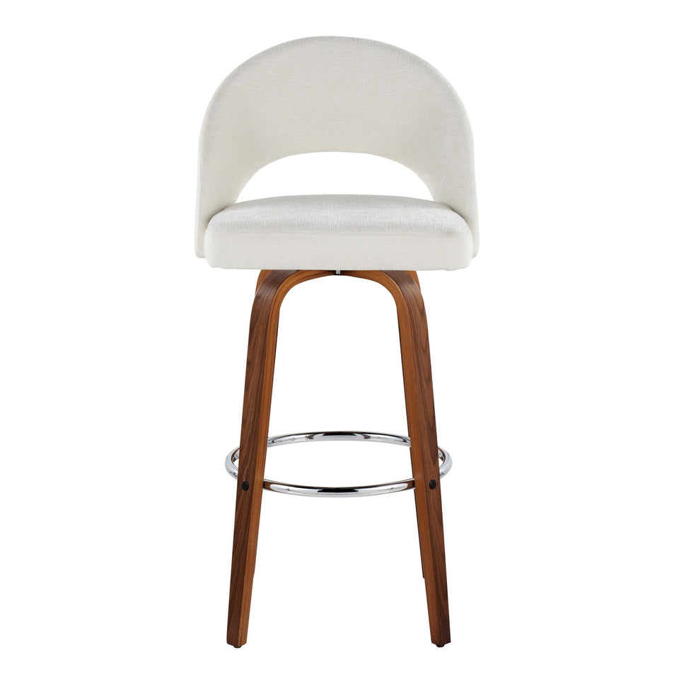 Renee Upholstered 30" Fixed-Height Barstool - Set of 2