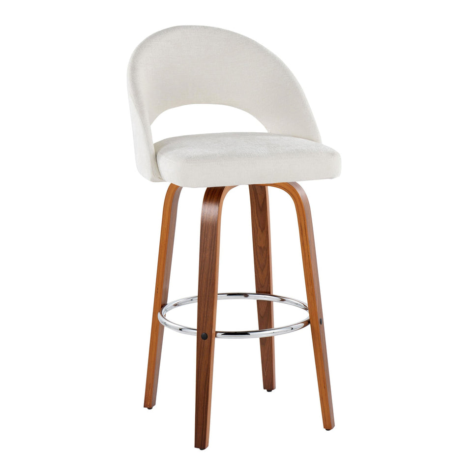 Renee Upholstered 30" Fixed-Height Barstool - Set of 2