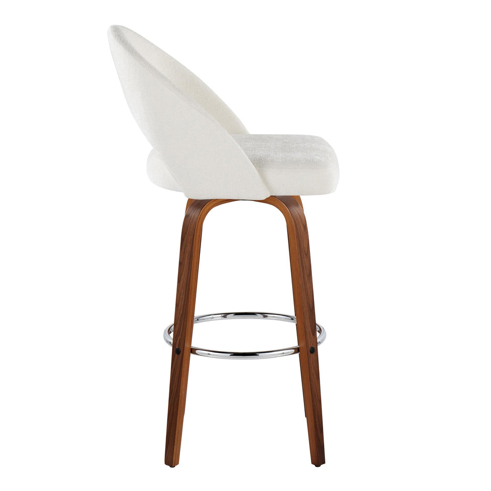 Renee Upholstered 30" Fixed-Height Barstool - Set of 2