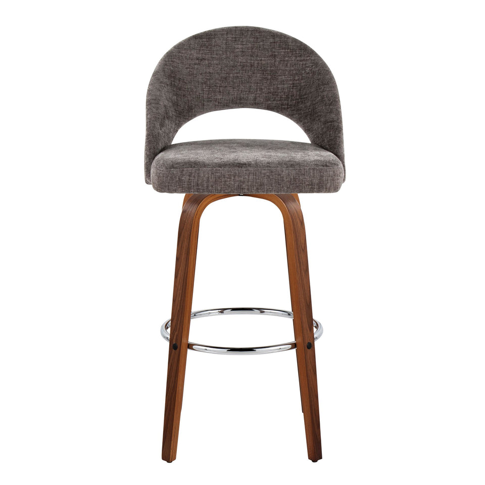Renee Upholstered 30" Fixed-Height Barstool - Set of 2