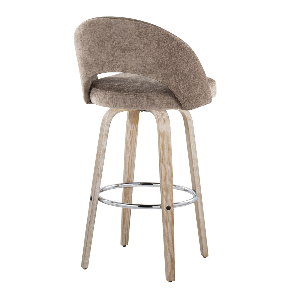 Renee Upholstered 30" Fixed-Height Barstool - Set of 2