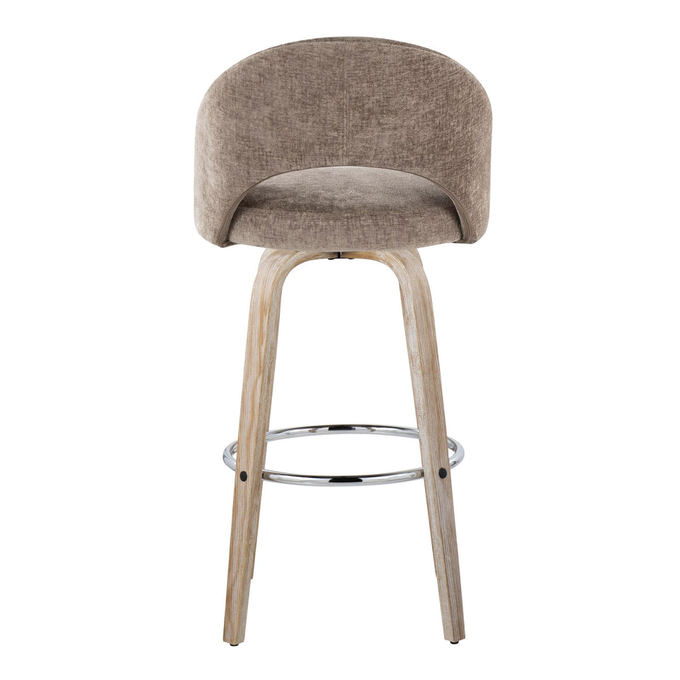 Renee Upholstered 30" Fixed-Height Barstool - Set of 2