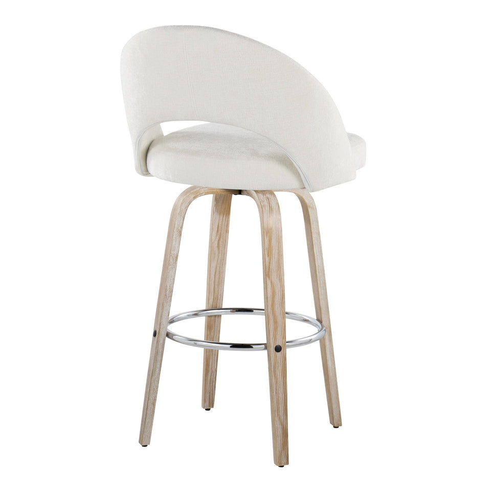 Renee Upholstered 30" Fixed-Height Barstool - Set of 2