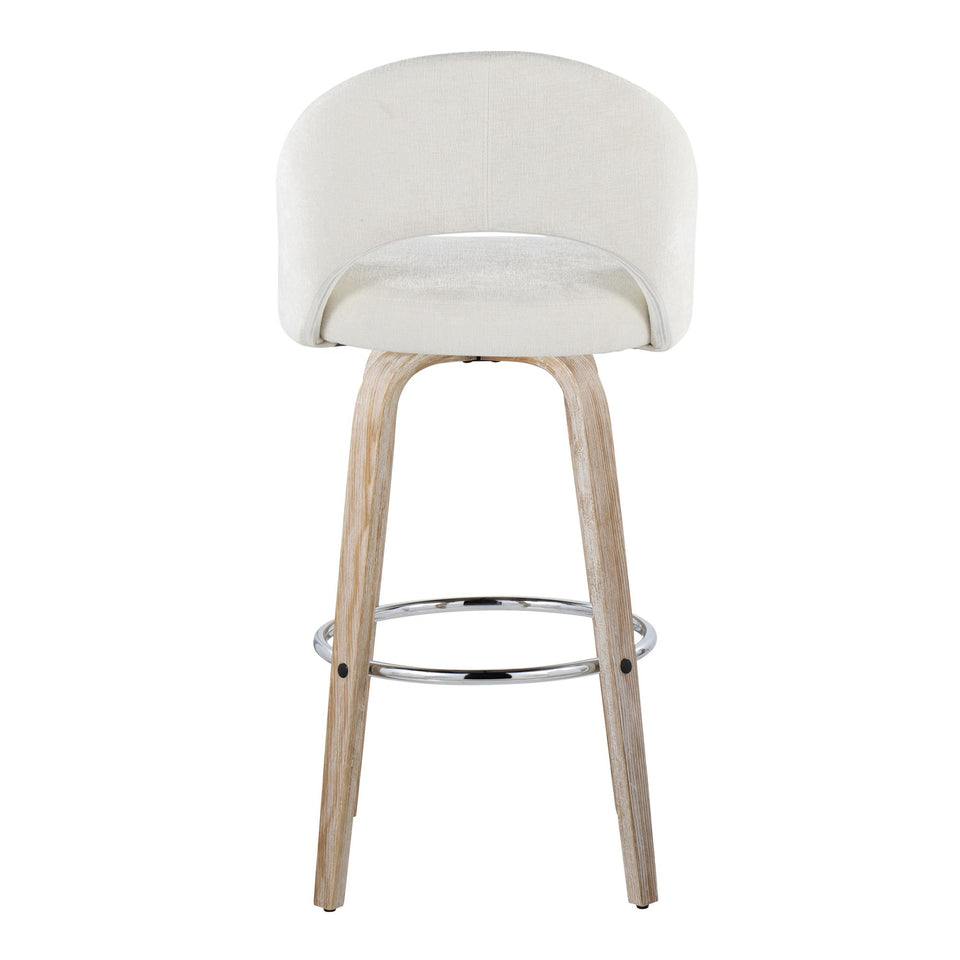 Renee Upholstered 30" Fixed-Height Barstool - Set of 2