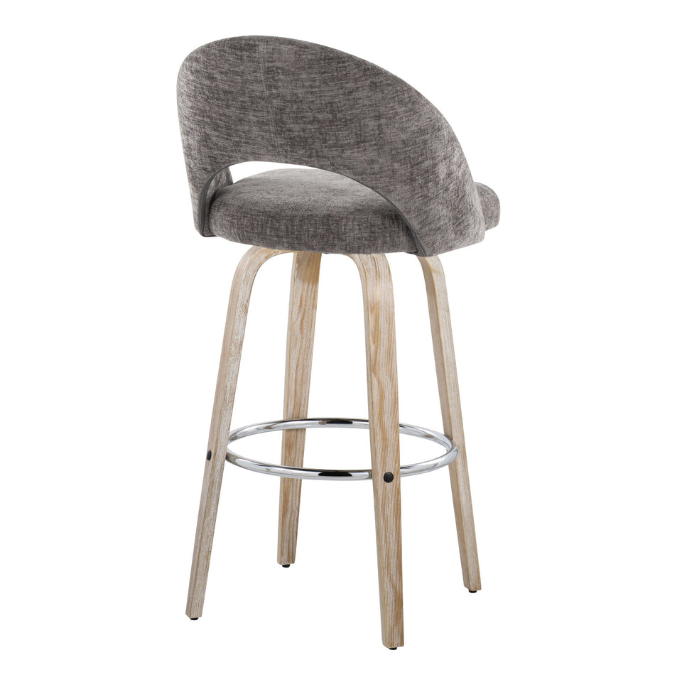 Renee Upholstered 30" Fixed-Height Barstool - Set of 2