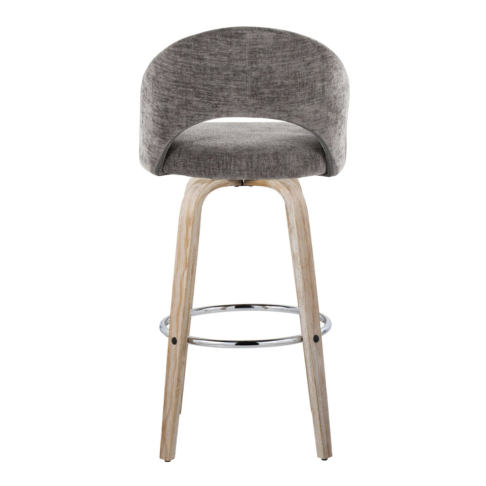 Renee Upholstered 30" Fixed-Height Barstool - Set of 2