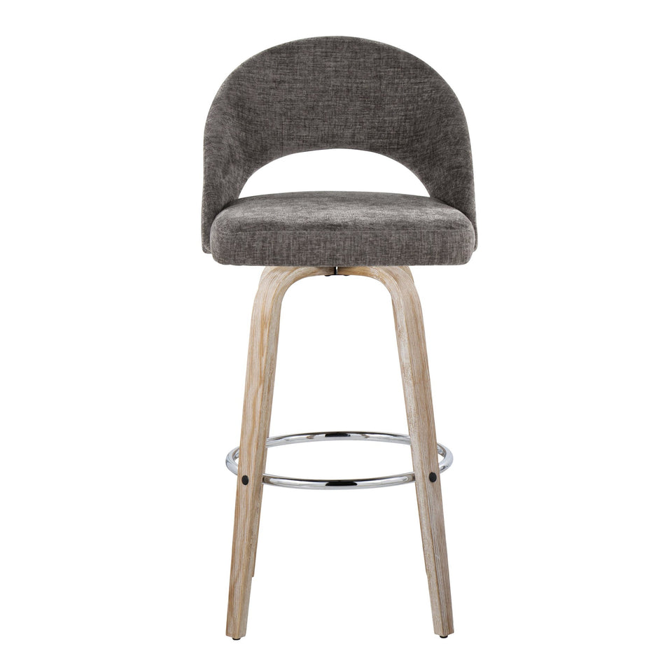 Renee Upholstered 30" Fixed-Height Barstool - Set of 2
