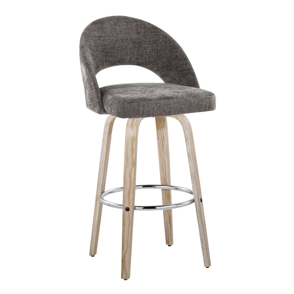 Renee Upholstered 30" Fixed-Height Barstool - Set of 2