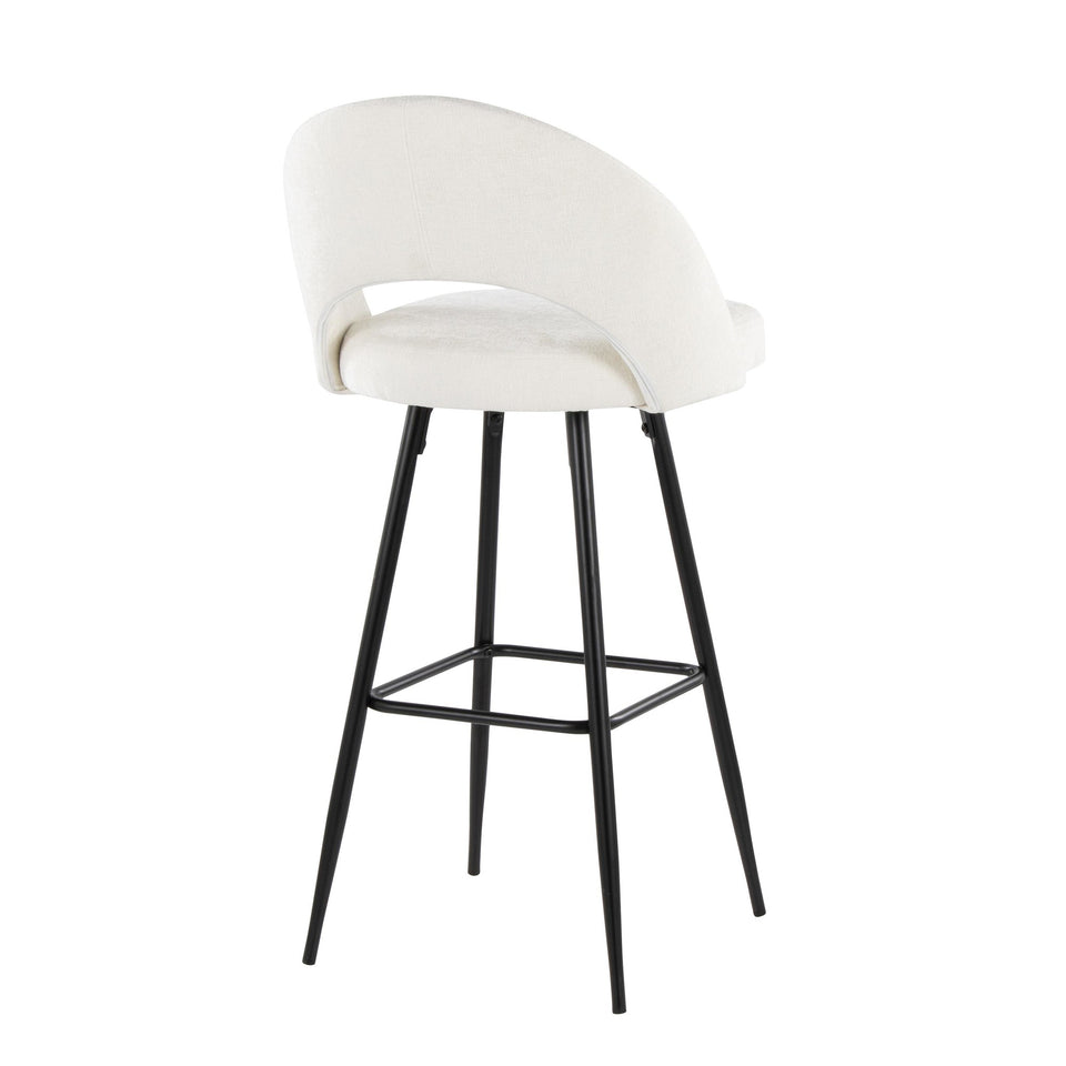 Renee Upholstered 30" Fixed-Height Barstool - Set of 2