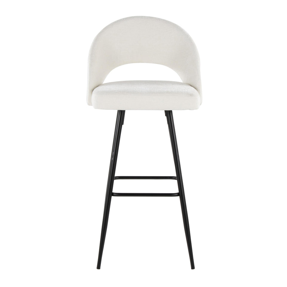Renee Upholstered 30" Fixed-Height Barstool - Set of 2