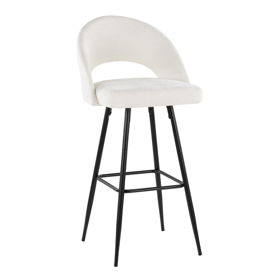 Renee Upholstered 30" Fixed-Height Barstool - Set of 2