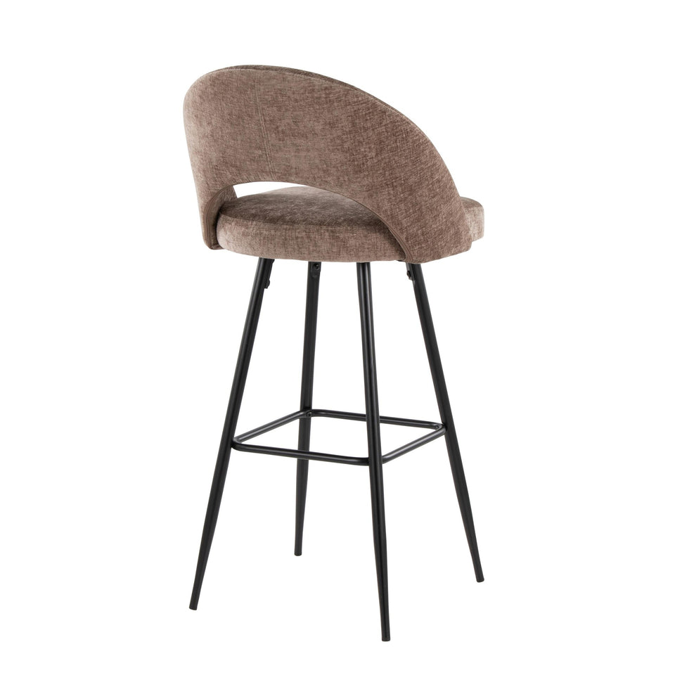 Renee Upholstered 30" Fixed-Height Barstool - Set of 2