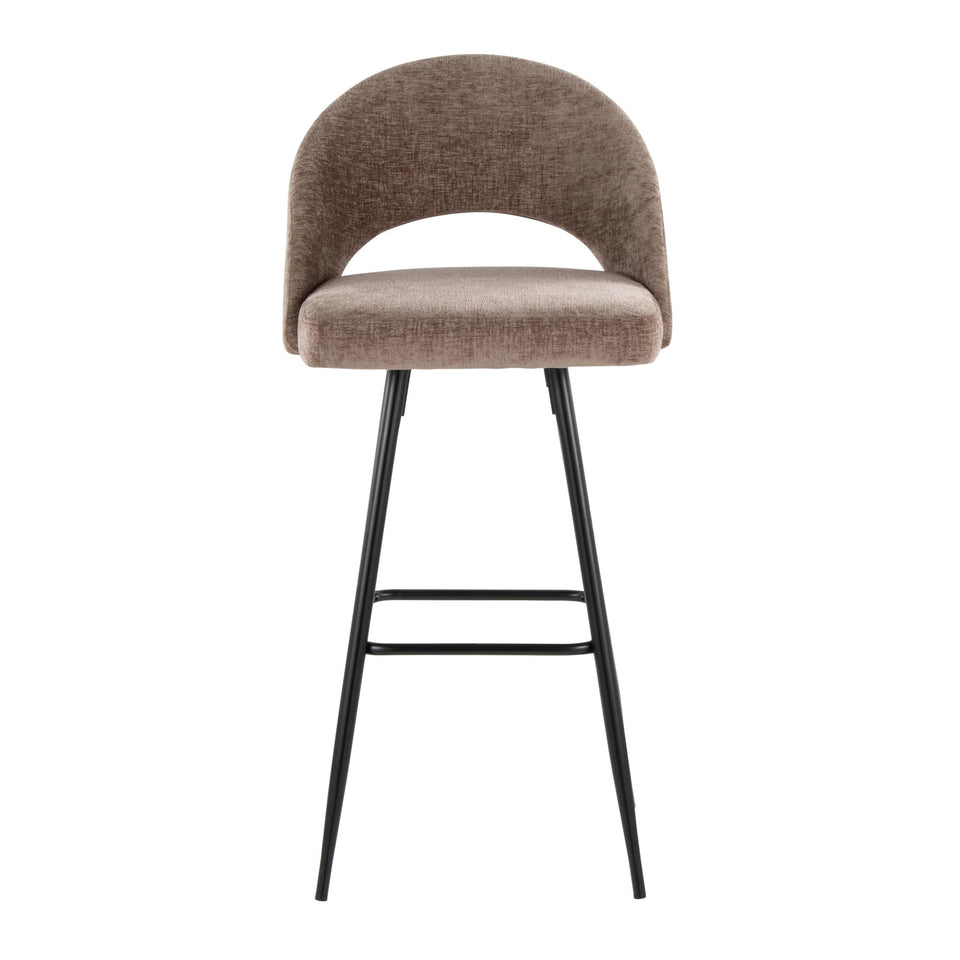 Renee Upholstered 30" Fixed-Height Barstool - Set of 2