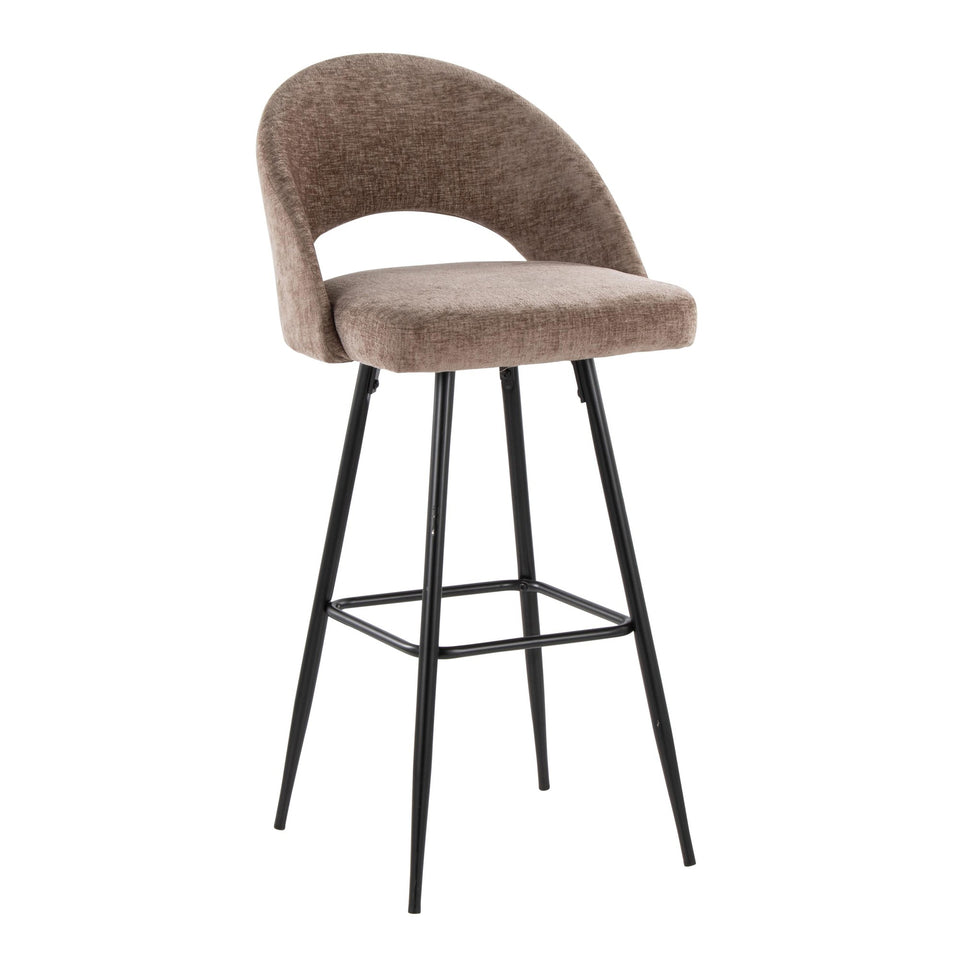 Renee Upholstered 30" Fixed-Height Barstool - Set of 2