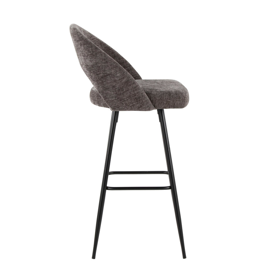 Renee Upholstered 30" Fixed-Height Barstool - Set of 2