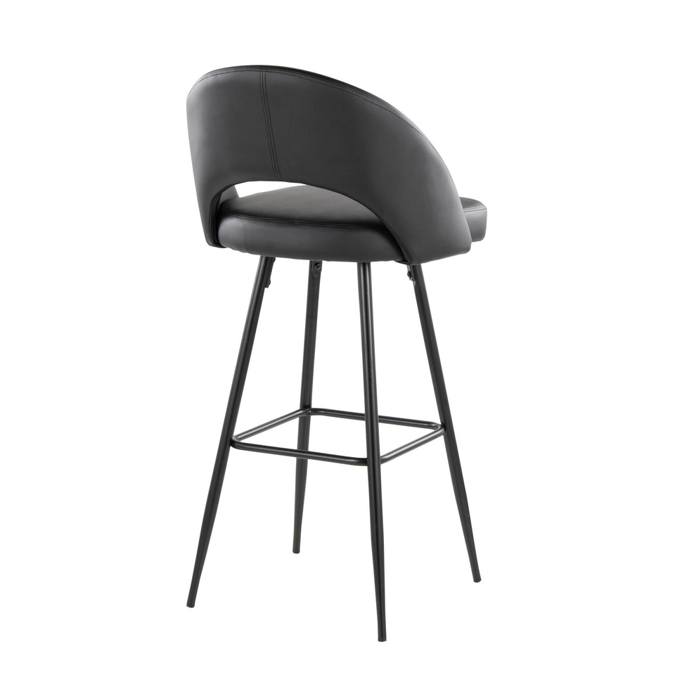 Renee Upholstered 30" Fixed-Height Barstool - Set of 2