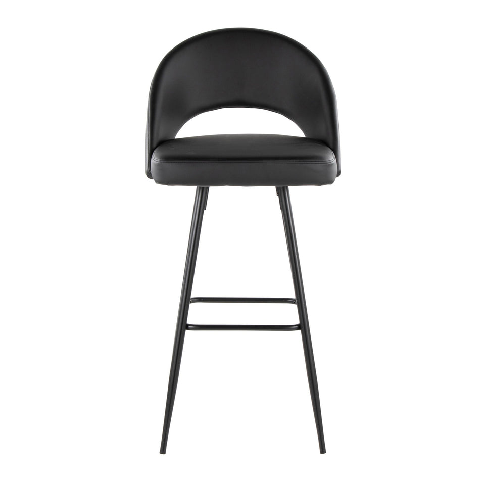 Renee Upholstered 30" Fixed-Height Barstool - Set of 2