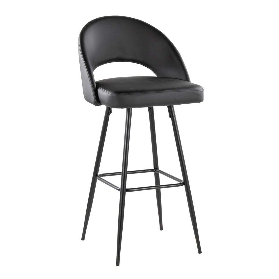 Renee Upholstered 30" Fixed-Height Barstool - Set of 2