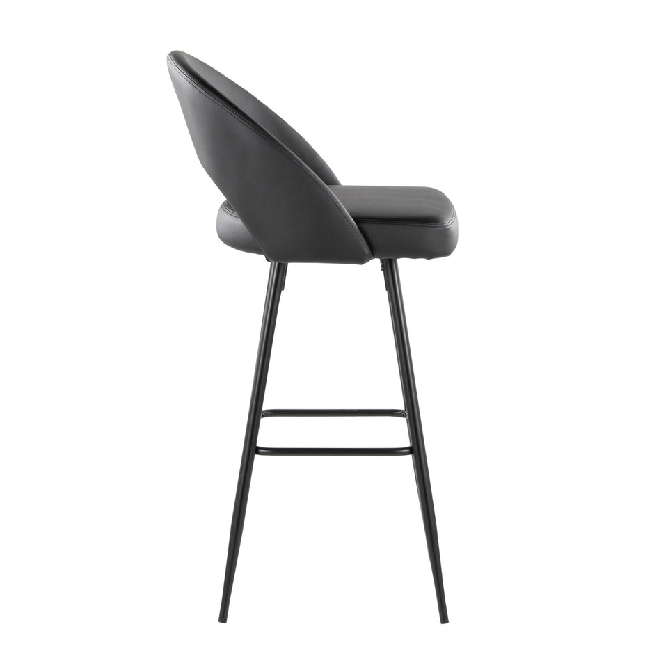 Renee Upholstered 30" Fixed-Height Barstool - Set of 2