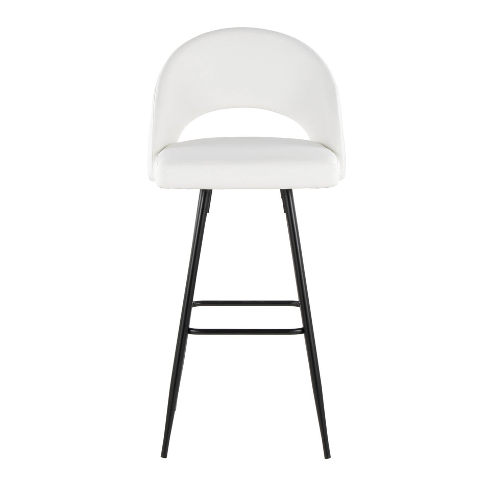 Renee Upholstered 30" Fixed-Height Barstool - Set of 2