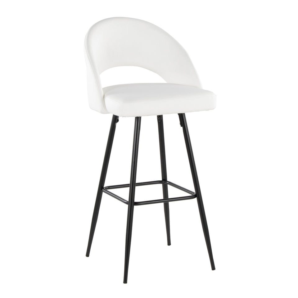 Renee Upholstered 30" Fixed-Height Barstool - Set of 2