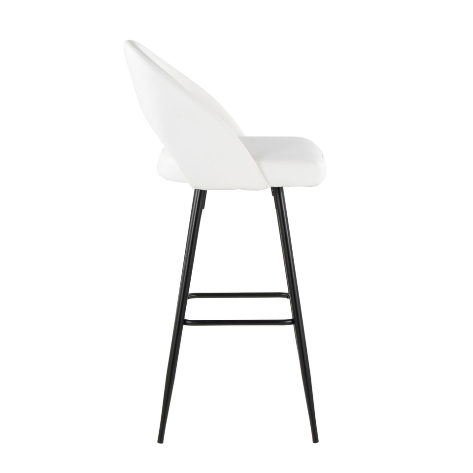 Renee Upholstered 30" Fixed-Height Barstool - Set of 2