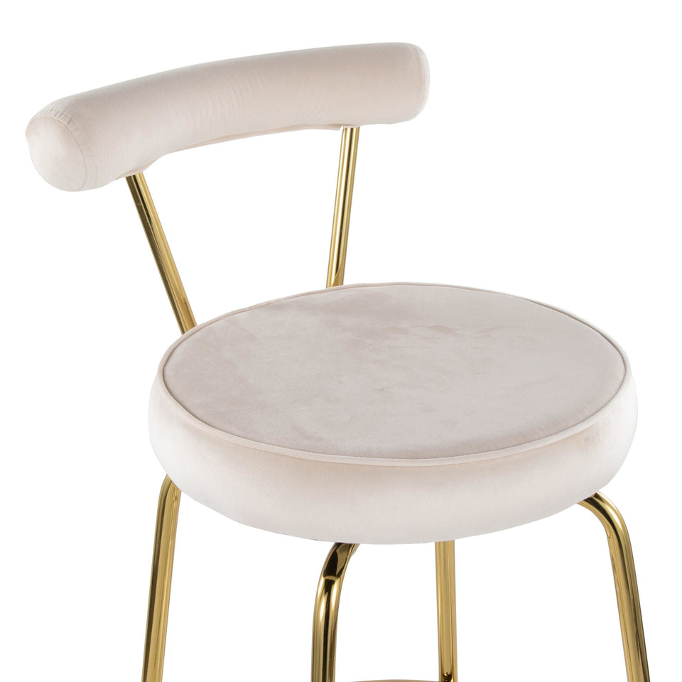 Rhonda 30" Fixed-Height Barstool - Set of 2