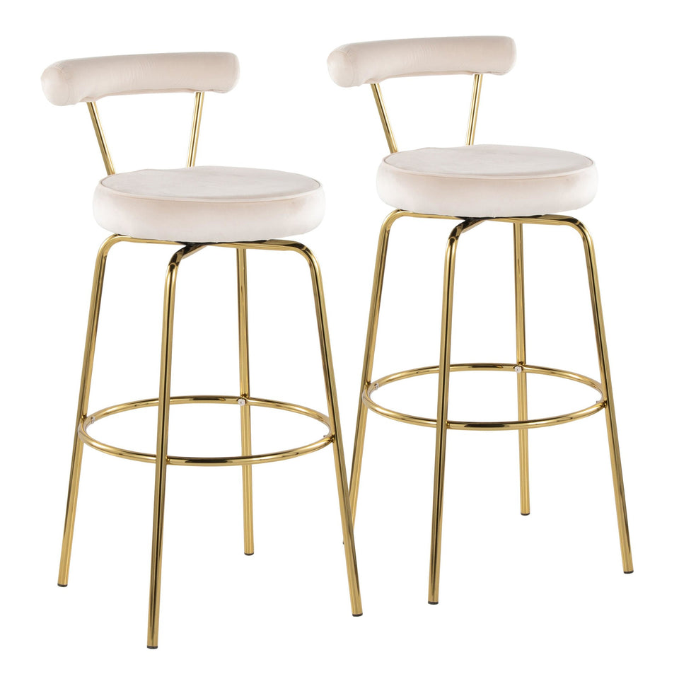 Rhonda 30" Fixed-Height Barstool - Set of 2