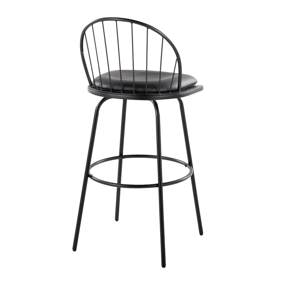 Riley Claire 30" Fixed-Height Barstool - Set of 2