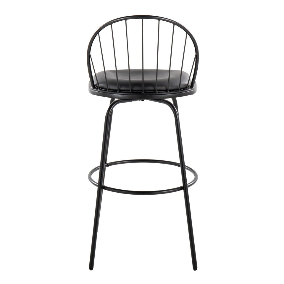 Riley Claire 30" Fixed-Height Barstool - Set of 2