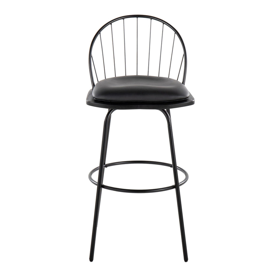 Riley Claire 30" Fixed-Height Barstool - Set of 2