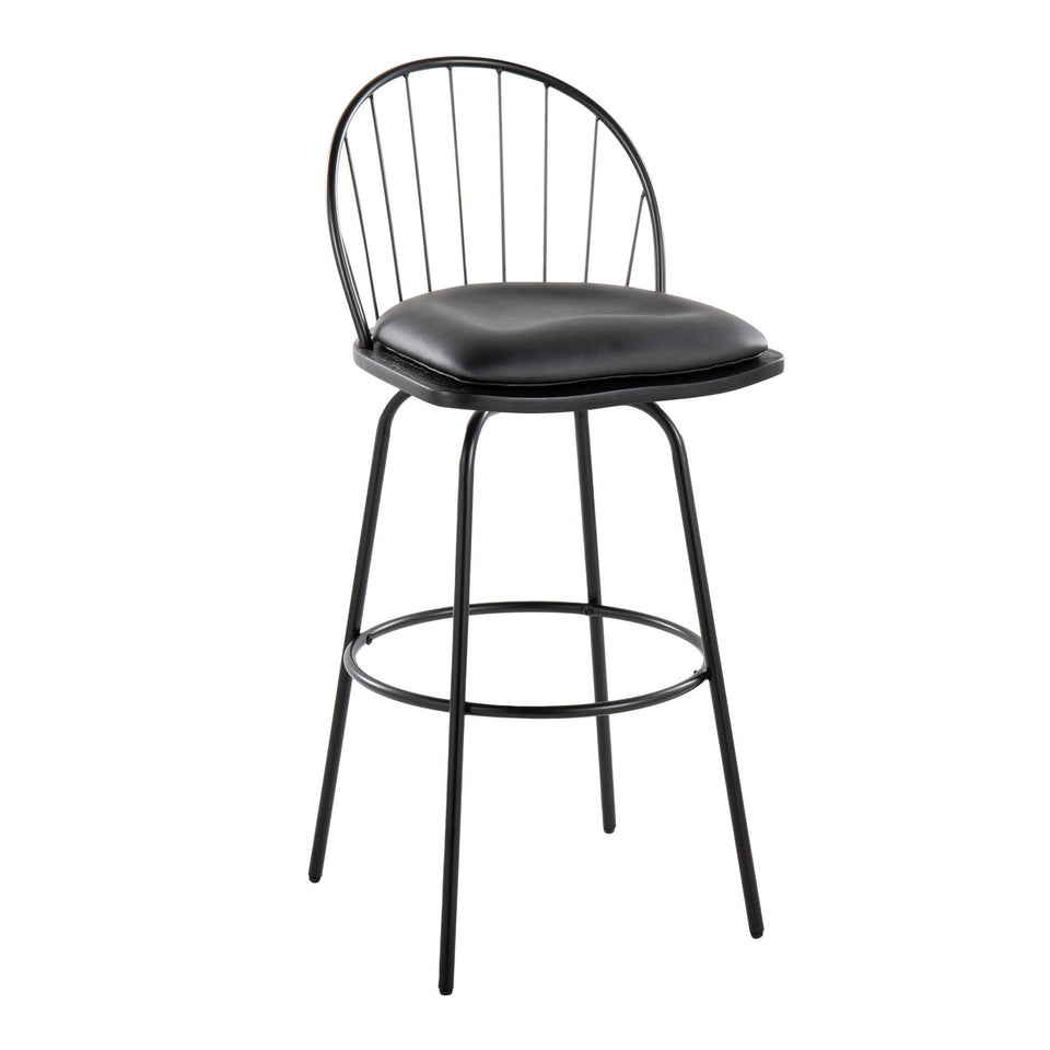 Riley Claire 30" Fixed-Height Barstool - Set of 2