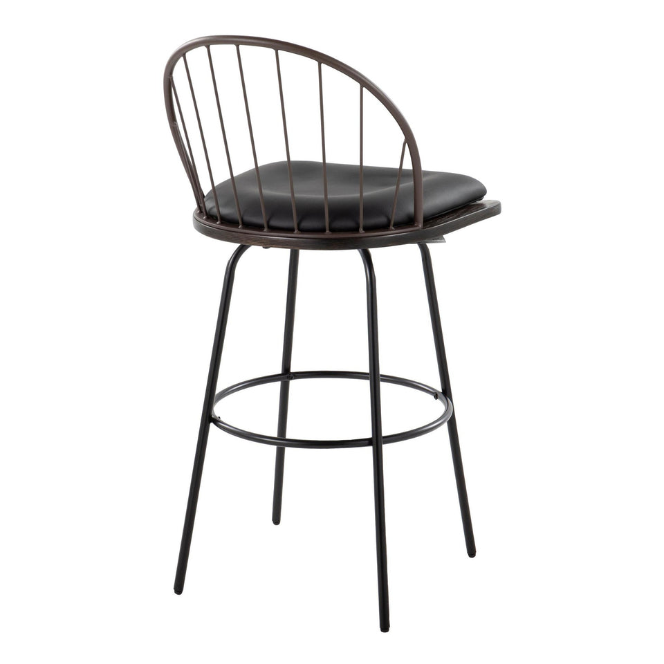 Riley Claire 30" Fixed-Height Barstool - Set of 2