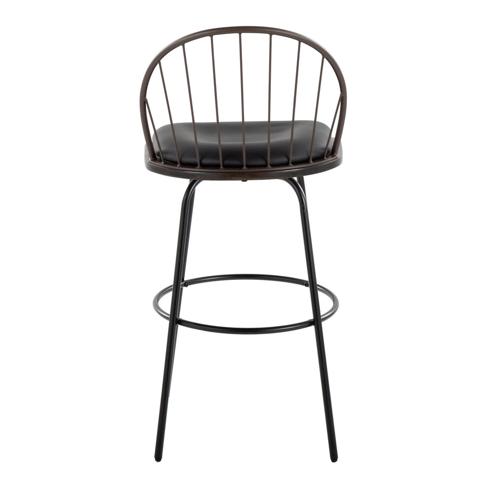 Riley Claire 30" Fixed-Height Barstool - Set of 2