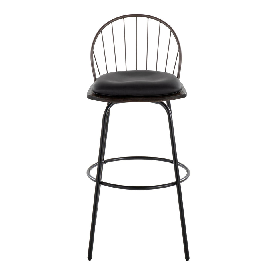 Riley Claire 30" Fixed-Height Barstool - Set of 2