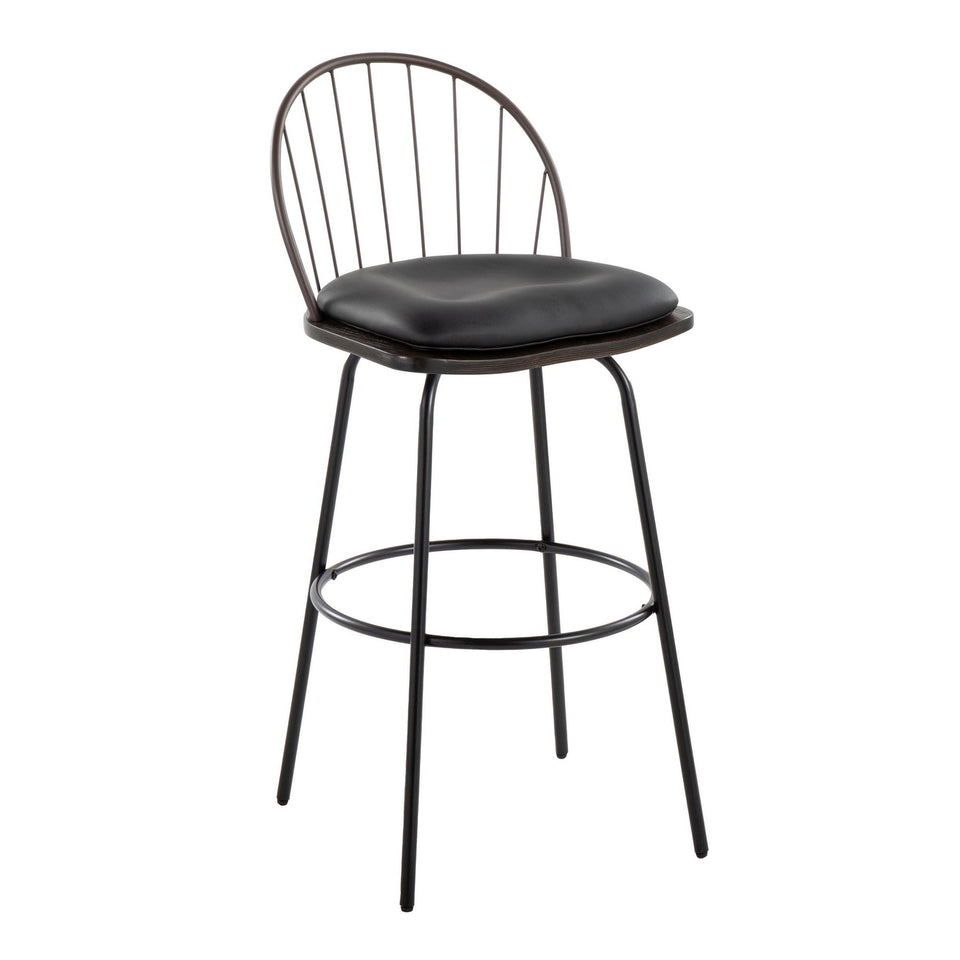 Riley Claire 30" Fixed-Height Barstool - Set of 2