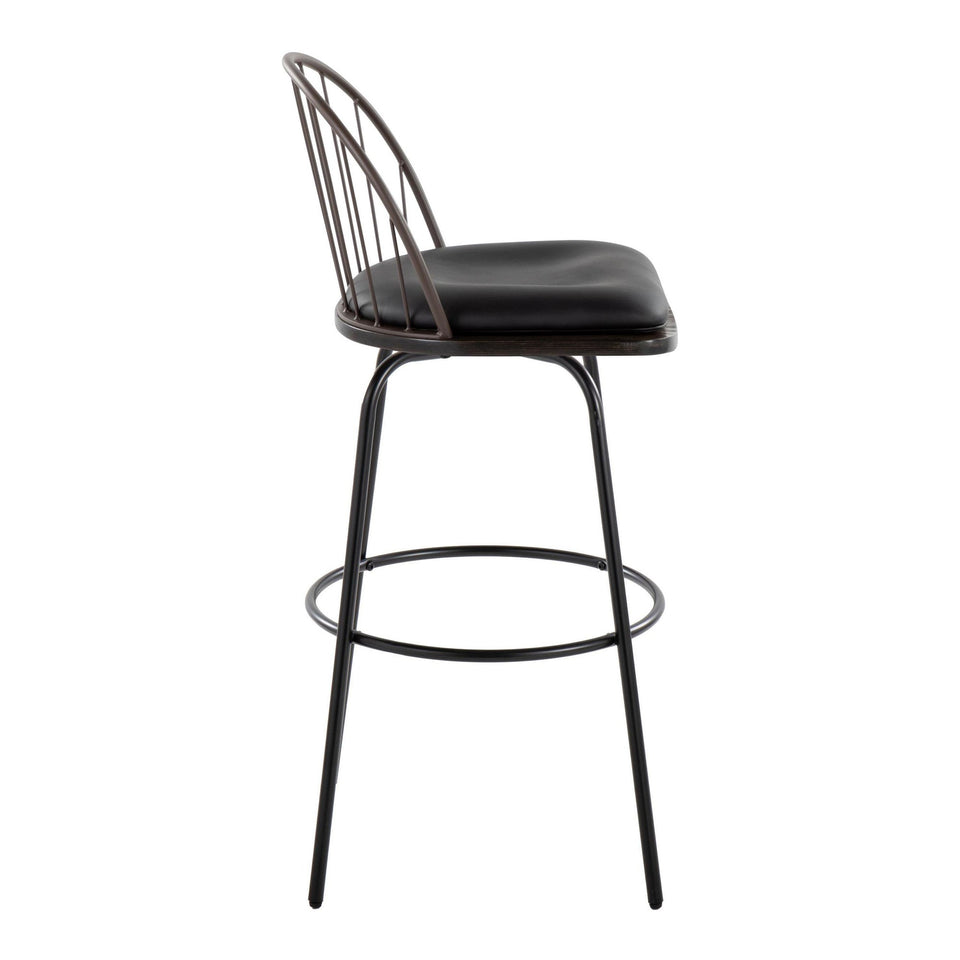 Riley Claire 30" Fixed-Height Barstool - Set of 2