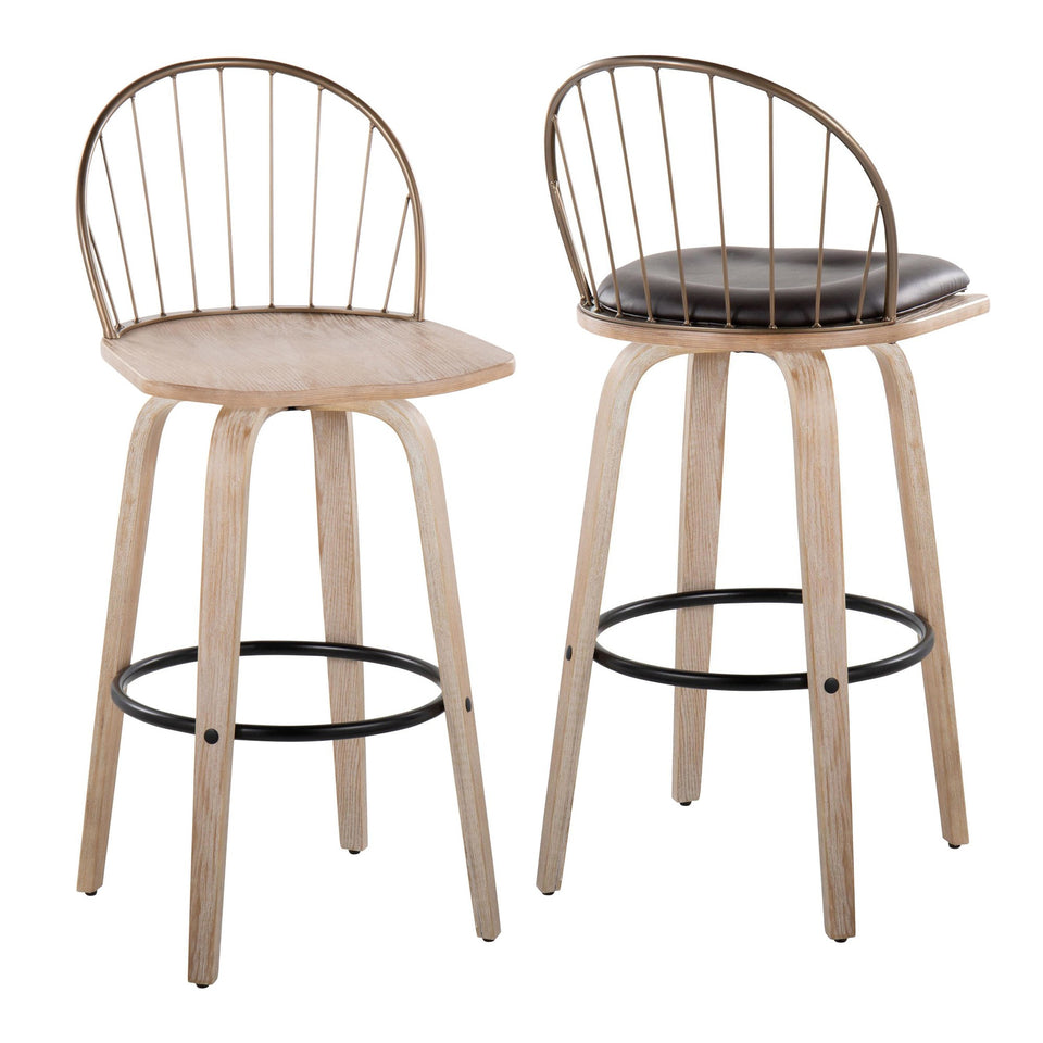Riley 30" Fixed-Height Barstool - Set of 2